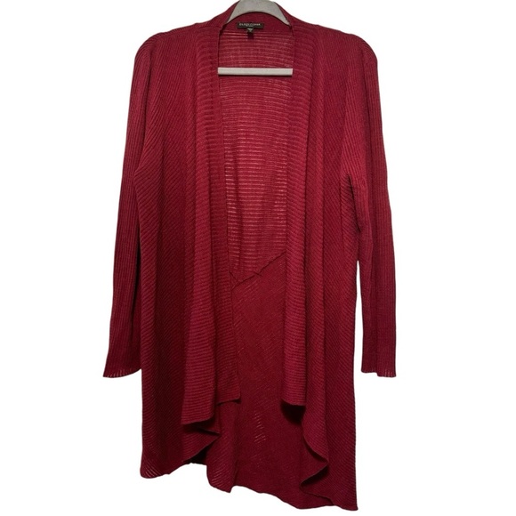Eileen fisher open front knit cardigan sweater 1X red - Picture 4 of 8